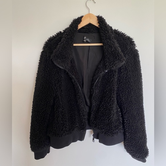 Zara TRF collection teddy bomber coat XXL - Picture 1 of 7